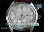 Copy IWC Fliegeruhr Day-Date Silver Dial Watch